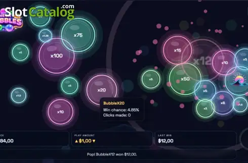 Скрин3. Neon Bubbles слот