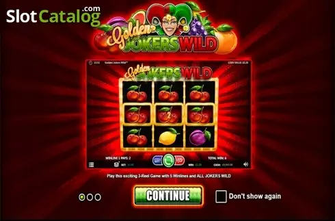 Скрин2. Golden Jokers Wild слот