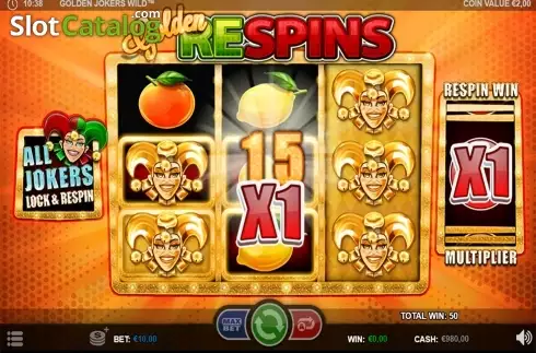 Скрин9. Golden Jokers Wild слот