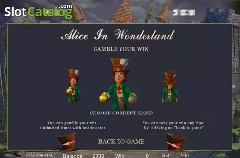 Скрин8. Alice in Wonderland (BetConstruct) слот