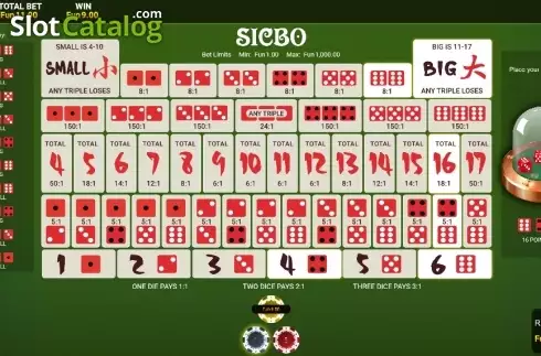 Скрин2. Sic Bo (OneTouch) слот
