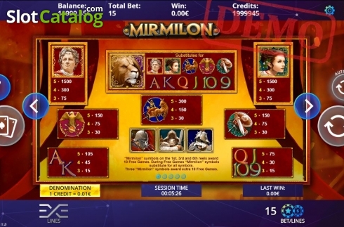Скрин3. Mirmilon слот