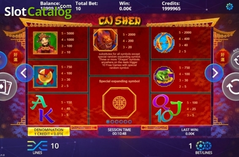 Скрин4. Cai Shen слот