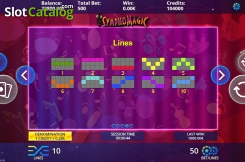Скрин5. Symphomagic слот