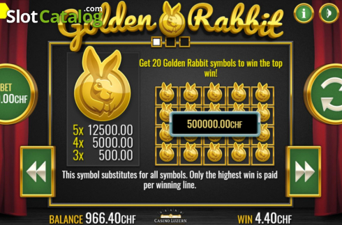 Скрин6. Golden Rabbit (PAF) слот