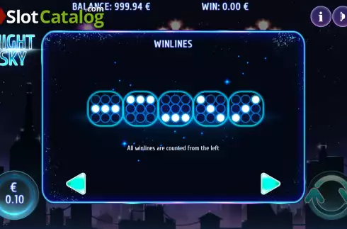 Скрин6. Night Sky слот
