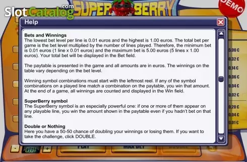 Скрин7. Super Berry слот
