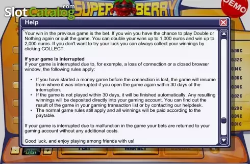 Скрин8. Super Berry слот