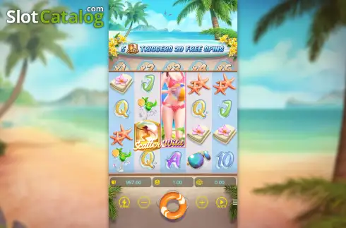 Скрин2. Bikini Paradise слот