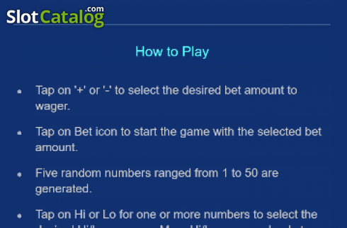 Скрин6. Five Numbers Hi Lo (PG Soft) слот