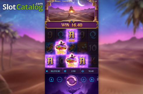 Скрин6. Genie's 3 Wishes слот
