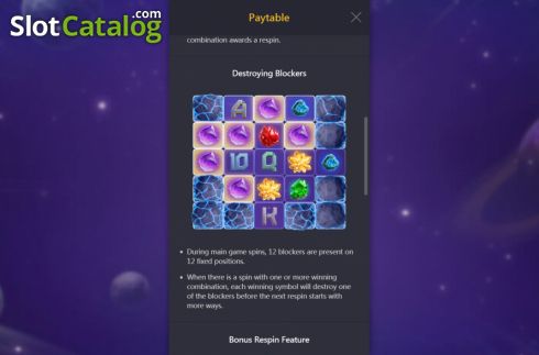 Скрин5. Galactic Gems слот