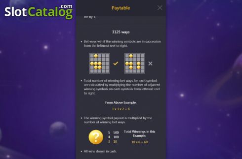Скрин8. Galactic Gems слот