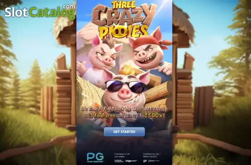 Скрин2. Three Crazy Piggies слот