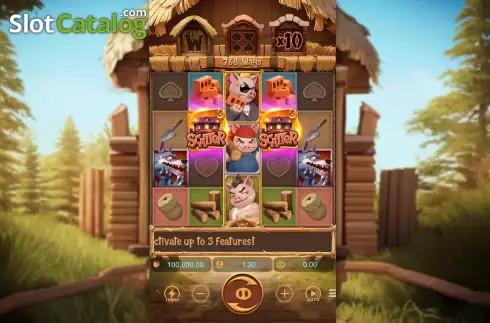 Скрин3. Three Crazy Piggies слот