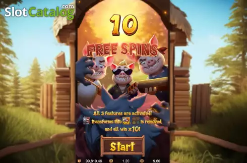 Скрин8. Three Crazy Piggies слот