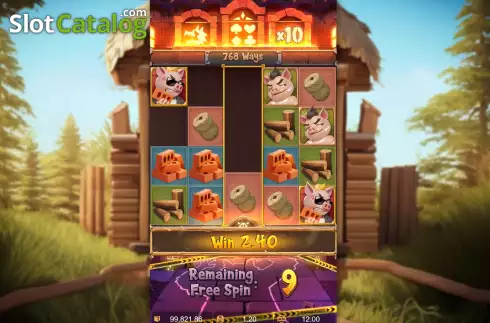 Скрин9. Three Crazy Piggies слот