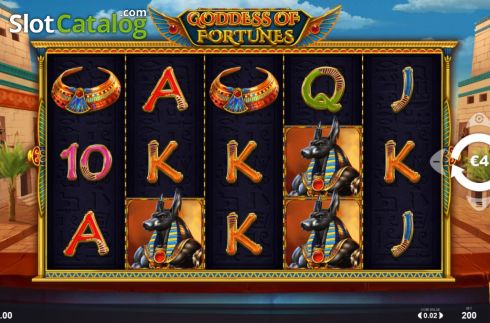 Скрин3. Goddess of Fortunes слот