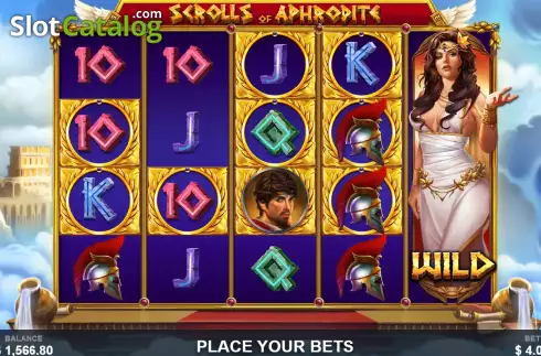 Скрин5. Scrolls of Aphrodite слот