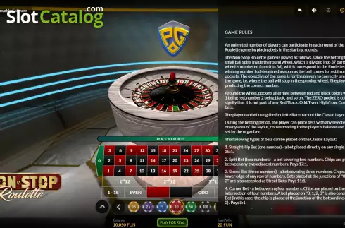 Скрин7. Non-Stop Roulette слот
