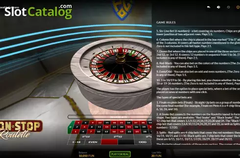 Скрин8. Non-Stop Roulette слот