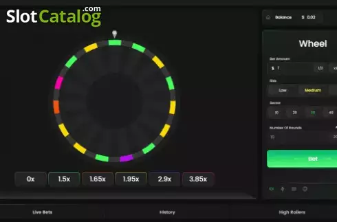 Скрин2. Wheel (Pascal Gaming) слот