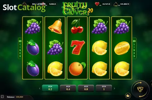 Скрин2. Fruity Clover 20 слот