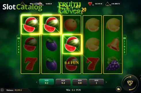 Скрин3. Fruity Clover 20 слот