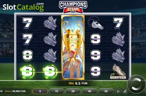 Скрин3. Champions Cup слот