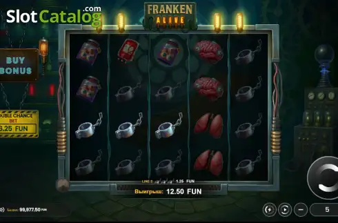 Скрин3. Franken Alive слот