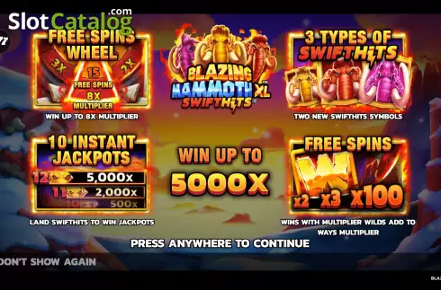 Скрин2. Blazing Mammoth XL слот