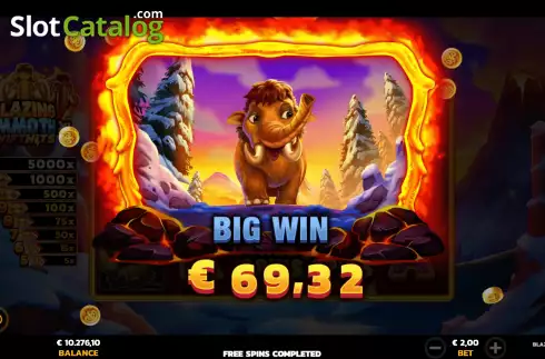 Скрин4. Blazing Mammoth XL слот