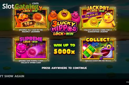 Скрин2. 3 Lucky Hippos слот