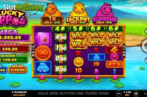 Скрин3. 3 Lucky Hippos слот