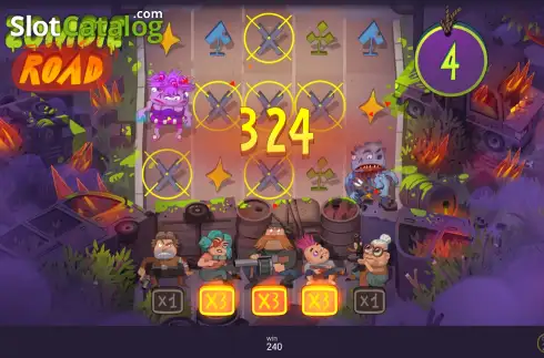 Скрин3. Zombie Road слот