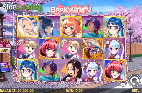 Скрин2. Book Of Waifu слот
