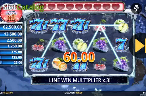 Скрин3. Mystic Snowflakes слот