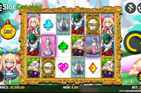 Скрин2. Alice and Wonder Mirror слот