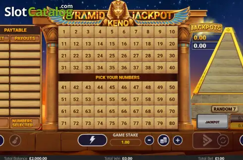 Скрин2. Pyramid Jackpot Keno слот