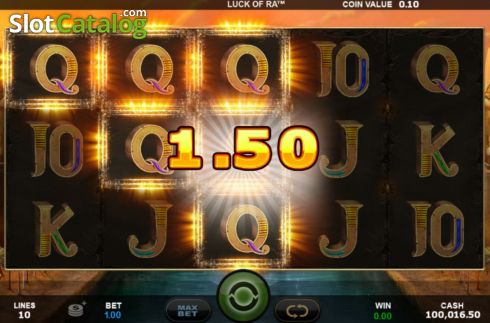 Скрин4. Luck of Ra слот