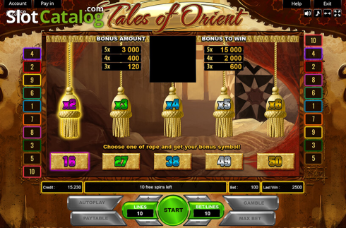 Скрин5. Tales of the Orient слот