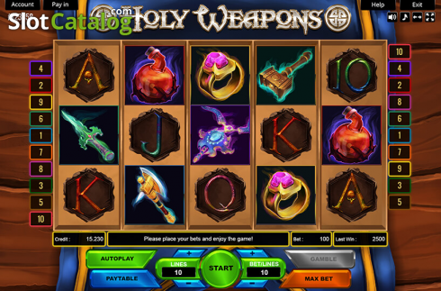 Скрин2. Holy Weapons слот