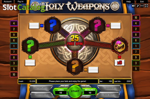 Скрин3. Holy Weapons слот