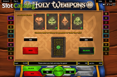Скрин4. Holy Weapons слот
