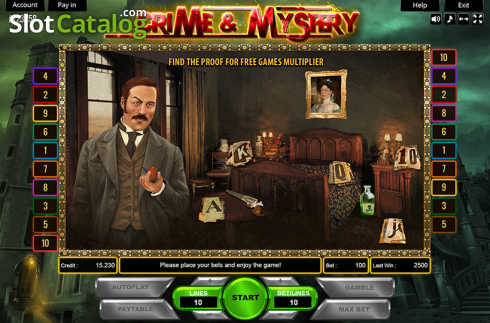 Скрин4. Crime and Mystery слот