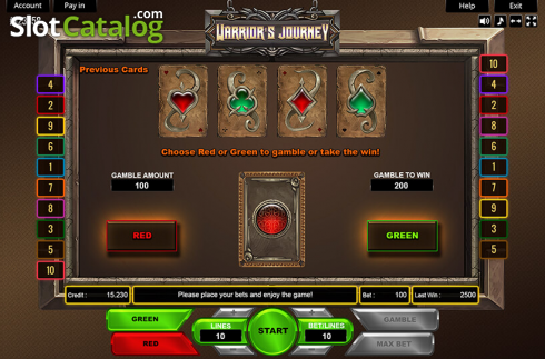 Скрин4. Warriors Journey слот