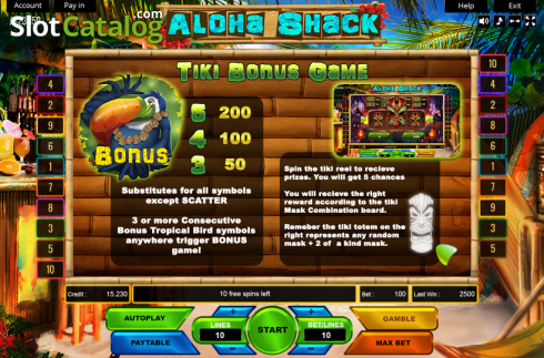 Скрин5. Aloha Shack слот