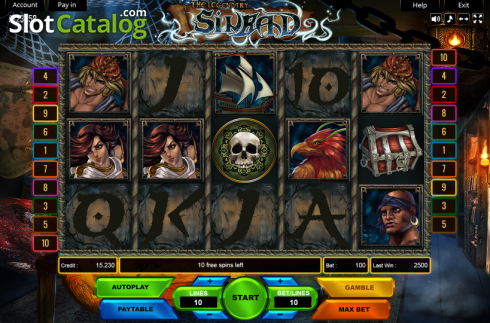Скрин2. Sinbad (Platin Gaming) слот
