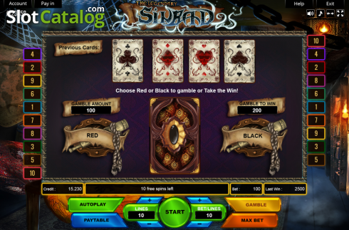 Скрин4. Sinbad (Platin Gaming) слот
