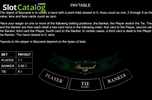 Скрин4. Baccarat VIP (Platipus) слот